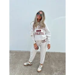 Women's Ascot + Hart Beverly Hills Graphic Pullover Sweatshirt - Beige -Cheap Clad Fine Store GUEST 87df730b 92e5 4aab a544 193d5c5de7bc