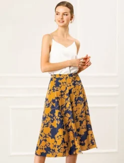 Allegra K Women's High Elastic Waist Belted Slit A-Line Midi Floral Print Skirt 13 Allegra K Women's High Elastic Waist Belted Slit A-Line Midi Floral Print Skirt -Cheap Clad Fine Store GUEST 88d821f6 3e32 4067 b61e 9921cf3029d3