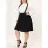 Agnes Orinda Plus Size Suspender Skirt For Women Detachable Strap A-Line Skirts 2 Agnes Orinda Plus Size Suspender Skirt For Women Detachable Strap A-Line Skirts -Cheap Clad Fine Store GUEST 927e34f3 08f2 45d2 825e 17d3a6cc16a1