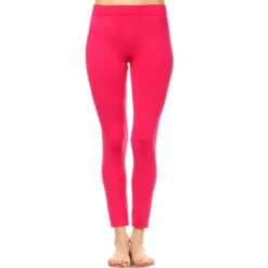 Women's Slim Fit Solid Leggings - One Size Fits Most - White Mark -Cheap Clad Fine Store GUEST 9569db51 5a2e 4e5f a3d7 09f87821803a