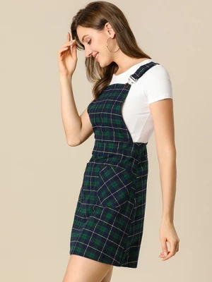 Allegra K Women's Causal Adjustable Strap Above Knee Suspender Skirts 5 Allegra K Women's Causal Adjustable Strap Above Knee Suspender Skirts - Image 3