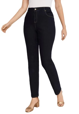 Jessica London Women’s Plus Size Tall True Fit Straight Leg Jeans 7 Jessica London Women’s Plus Size Tall True Fit Straight Leg Jeans - Image 5