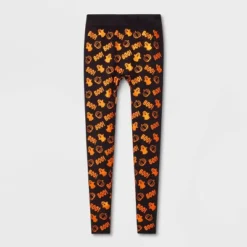 Women's Foil Printed "Boo!" Halloween Seamless Fleece Lined Leggings - Hyde & EEK! Boutique™ Black/Orange -Cheap Clad Fine Store GUEST 99015fa5 9d8f 4a64 a924 42396efefbae