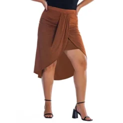 Womens Plus Size Solid Color Knee Length Tulip Skirt -Cheap Clad Fine Store GUEST 99647190 1b0f 49d6 9895 b0eb30301c9a