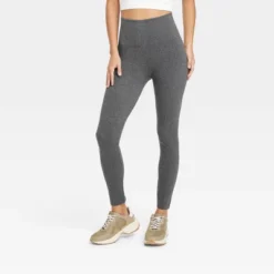 Women's High Waisted Cotton Blend Seamless Leggings - A New Day™ -Cheap Clad Fine Store GUEST 9b237b71 70e3 4eab a61c b77686e420a5
