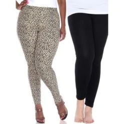 Women's Pack Of 2 Plus Size Leggings - One Size Fits Most Plus - White Mark -Cheap Clad Fine Store GUEST 9e3c4ba5 7b1e 4297 bdf2 64d6c68fa42d