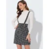 Allegra K Women's Vintage Plaid Strap Braces Tweed Mini Suspender Skirt -Cheap Clad Fine Store GUEST 9f60d0f6 706f 47b4 a167 95ba6c8d6483