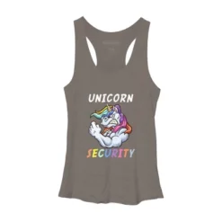 Women's Design By Humans Halloween Dad Mom Daughter Adult Costume - Unicorn Security By MINHMINH Racerback Tank Top -Cheap Clad Fine Store GUEST 9f728638 cf91 4ffb 8df5 dee91aedb42f