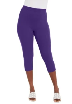 Jessica London Women’s Plus Size Everyday Capri Legging -Cheap Clad Fine Store GUEST 9f7676fa 0a22 45dc 8fd5 f74dd244c38a