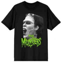 The Munsters Rob Zombie Remake Big Face Monotone Herman Crew Neck Short Sleeve Women's Black T-shirt -Cheap Clad Fine Store GUEST a0619500 c1f8 42ee 9473 b1366f9b97fb