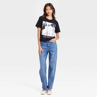 Women's Barbie Photo Real Short Sleeve Graphic T-Shirt - Black 4 Women's Barbie Photo Real Short Sleeve Graphic T-Shirt - Black - Image 2