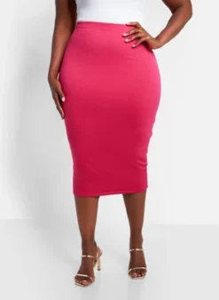 Rebdolls Women's Essential Midi Bodycon Skirt -Cheap Clad Fine Store GUEST a17a0f50 ee9d 4d4e 9535 676843f02fd2