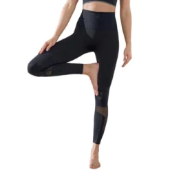 Leonisa High Waisted Legging With Double-Layered Waistband And Breathable Mesh Cutouts - -Cheap Clad Fine Store GUEST a20b5a0a 52b0 4122 a25e 53f50d6e1ed1
