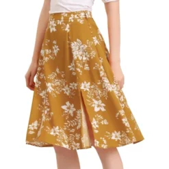 Allegra K Women's High Elastic Waist Belted Slit A-Line Midi Floral Print Skirt 20 Allegra K Women's High Elastic Waist Belted Slit A-Line Midi Floral Print Skirt -Cheap Clad Fine Store GUEST a3cb7ff8 8d57 4ce2 a1e4 ceefbb816827