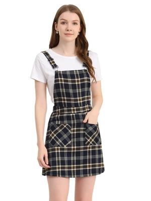 Allegra K Women's Causal Adjustable Strap Above Knee Suspender Skirts 17 Allegra K Women's Causal Adjustable Strap Above Knee Suspender Skirts - Image 15