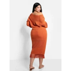 Jina Crochet Tassel Hem Midi Bodycon Skirt -Cheap Clad Fine Store GUEST a8d6176d db5a 4b07 b7e2 ba55522e806d