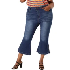 Agnes Orinda Plus Size Jeans For Women Side Slit Bootcut Button Decor Wide Leg Skinny Denim Pants 10 Agnes Orinda Plus Size Jeans For Women Side Slit Bootcut Button Decor Wide Leg Skinny Denim Pants -Cheap Clad Fine Store GUEST ace05f97 4c33 4e12 8c3b 61fc67b452f7