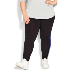 Women's Plus Size Splice Panel Legging - Black | AVENUE LEISURE -Cheap Clad Fine Store GUEST ae69c74d d036 451d 9baa 88f547bdf682