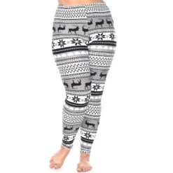 Women's Plus Size Printed Leggings - One Size Fits Most Plus - White Mark -Cheap Clad Fine Store GUEST af79ca3b 29fb 424f a802 e708bf76c0fe