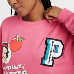 Women's Disney 100 Princess Graphic Sweatshirt - Pink -Cheap Clad Fine Store GUEST b0a27ed6 c414 44ba 93d3 97d5cce45454