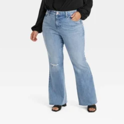 Women's High-Rise Relaxed Flare Jeans - Ava & Viv™ -Cheap Clad Fine Store GUEST b14b2583 92db 489c a105 ec4e26afd31f