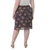 Plus Size Knee-Length Elastic Waist With A Sheer Floral Overlay Skirt -Cheap Clad Fine Store GUEST b16989a1 9300 4bf8 8ea7 adf243f0e8f9