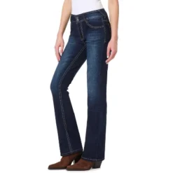 WallFlower Women's Luscious Curvy Bootcut Mid-Rise Insta Stretch Juniors Jeans (Standard And Plus) -Cheap Clad Fine Store GUEST b99da6a4 75a8 4cb5 8691 5c244857d569