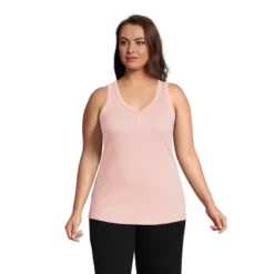 Lands' End Women's 2x2 Rib Henley Tank Top -Cheap Clad Fine Store GUEST b9f14c7e bc50 420e a409 1525bbbb3c4b