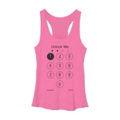 Women's Design By Humans Unlock Me By Clingcling Racerback Tank Top -Cheap Clad Fine Store GUEST ba944df9 39d5 436d 93c1 09c440a4ba96