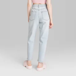 Women's Super-High Rise Tapered Jeans - Wild Fable™ Light Wash -Cheap Clad Fine Store GUEST be244085 fbc2 47bf 87ee 1168bdd54a90