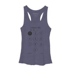 Women's Design By Humans Unlock Me By Clingcling Racerback Tank Top -Cheap Clad Fine Store GUEST bf99cc12 10f2 4e2e b1bd 5ecfe4ed1095