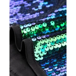 Allegra K Women's Metallic Sequin Sparkle Sleeveless Party Crop Tank Top -Cheap Clad Fine Store GUEST c48284d9 f816 4057 99fd 9b95d47c70ea