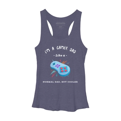Women's Design By Humans Gamer Dad Like A Normal Dad, But Cooler By KaiHamilton Racerback Tank Top 4 Women's Design By Humans Gamer Dad Like A Normal Dad, But Cooler By KaiHamilton Racerback Tank Top - Image 2