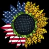Junior's Design By Humans July 4th American Sunflower Leopard By Mehmus T-Shirt -Cheap Clad Fine Store GUEST c6bd597a cd02 4008 a9c2 d148c807b4d8