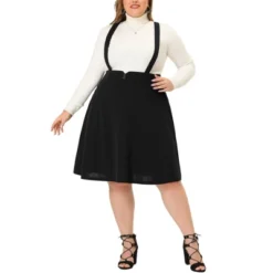 Agnes Orinda Plus Size Suspender Skirt For Women Detachable Strap A-Line Skirts 12 Agnes Orinda Plus Size Suspender Skirt For Women Detachable Strap A-Line Skirts -Cheap Clad Fine Store GUEST c98df45e 8b7b 4695 bc08 08e3ad35de2c