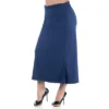 24seven Comfort Apparel Comfortable Plus Size Foldover Maxi Skirt -Cheap Clad Fine Store GUEST ca8c985f 54f4 4549 ac7c a79720b40c32