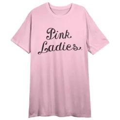 Grease Pink Ladies Logo Women's Pink Heather Night Shirt With Short Sleeves And Crew Neck -Cheap Clad Fine Store GUEST ca8d96cf fdba 4db3 bbce 4fd788917444