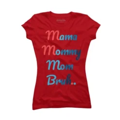 Junior's Design By Humans Mother's Day Mama Mommy Mom Bruh By Prsfashion T-Shirt -Cheap Clad Fine Store GUEST d0ff8ea9 f3a3 4606 a89c 804a7e092226