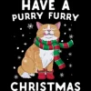 Women's Design By Humans Have A Purry Furry Christmas Cat By Freshoutlook Racerback Tank Top -Cheap Clad Fine Store GUEST d1072f30 717e 497e 909f 31ca17fe9302