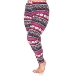 Women's Plus Size Printed Leggings - One Size Fits Most Plus - White Mark -Cheap Clad Fine Store GUEST d482d0a9 711f 4e3e 9f72 c26db759be9f