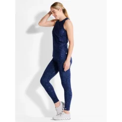 NIC + ZOE Spotted Blues Flexfit High Neck Tank -Cheap Clad Fine Store GUEST d534ef10 cc26 4f1d 8125 67e7bda7817f