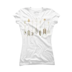 Junior's Design By Humans Be Brave Little Arrow (gold) By Staceyroman T-Shirt -Cheap Clad Fine Store GUEST d71172fd ba07 4516 8ed0 c26c1e779524
