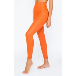 90 Degree By Reflex Womens High Waist High Shine Faux Leather Disco Ankle Legging -Cheap Clad Fine Store GUEST d867b4b0 f06d 4304 8e73 6131b81ff035