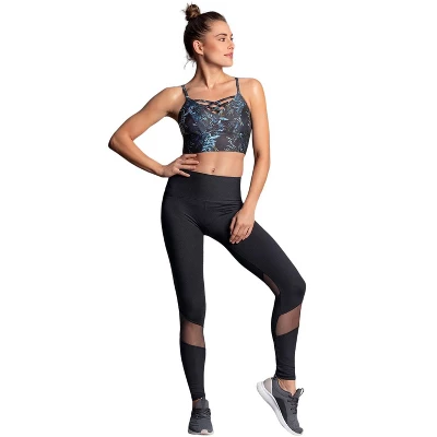 Leonisa Mid-Rise Mesh Cutout Shaper Legging - 5 Leonisa Mid-Rise Mesh Cutout Shaper Legging - - Image 3