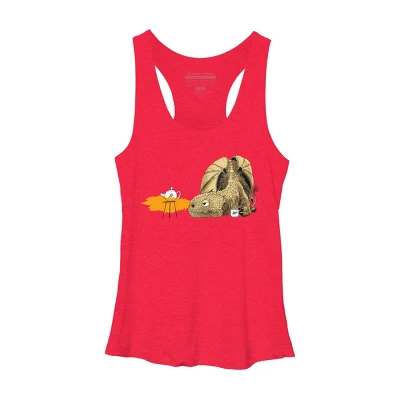 Women's Design By Humans Dragon Making Tea By Djrbennett Racerback Tank Top 8 Women's Design By Humans Dragon Making Tea By Djrbennett Racerback Tank Top - Image 6