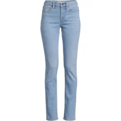 Lands' End Lands' End Women's Tall Recover Mid Rise Straight Leg Blue Jeans -Cheap Clad Fine Store GUEST db9bab91 68ce 41ca 8852 893ceca0cee1