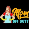 Junior's Design By Humans Mom Off Duty Cartoon By Savariya T-Shirt -Cheap Clad Fine Store GUEST dff3b4a1 bd45 4ac5 823b 126a25c1f0bf