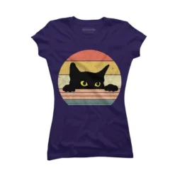 Junior's Design By Humans Cat Tee Retro Style By MeowShop T-Shirt 20 Junior's Design By Humans Cat Tee Retro Style By MeowShop T-Shirt -Cheap Clad Fine Store GUEST e053df47 d372 48c8 adea 897ce82f3731