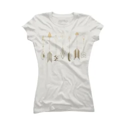 Junior's Design By Humans Be Brave Little Arrow (gold) By Staceyroman T-Shirt -Cheap Clad Fine Store GUEST e0fb7eaf 2719 4374 b9ef fe00c8500993