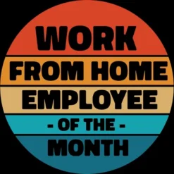 Women's Design By Humans Home Office - Employee Of The Month By RandomDudeArt Racerback Tank Top